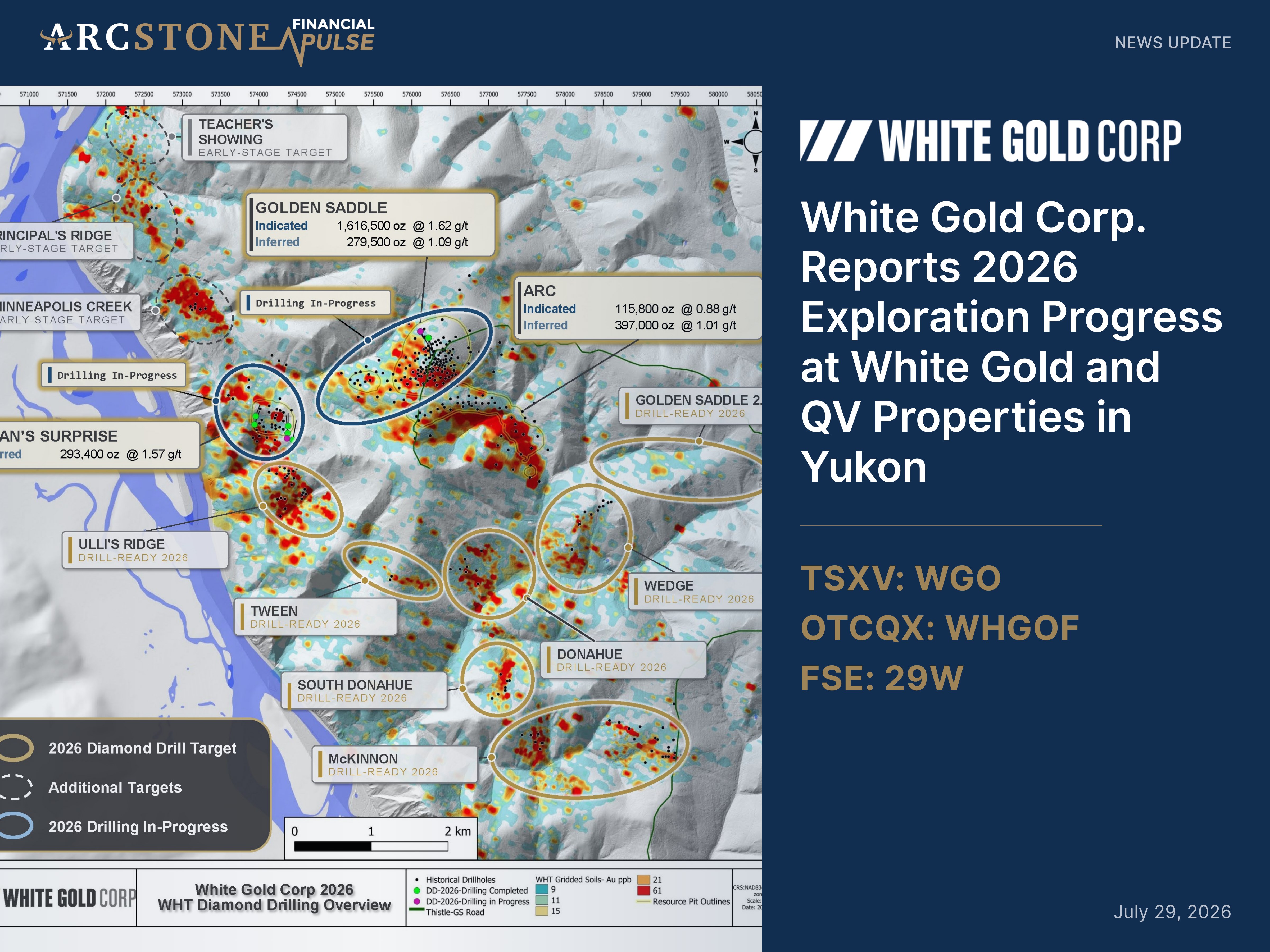 White Gold Corp. Reports 2026 Exploration Progress at White Gold and QV Properties in Yukon