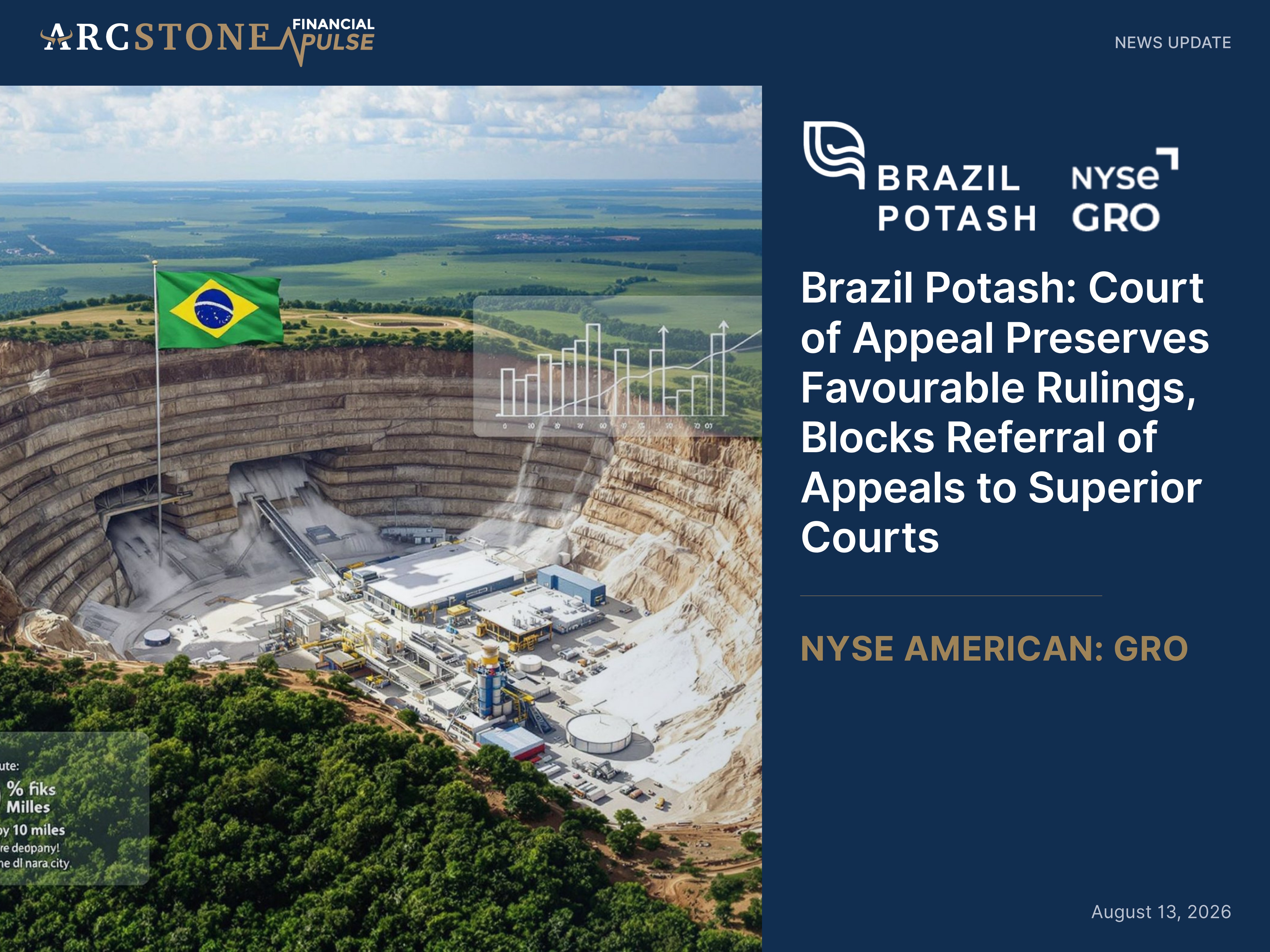 Brazil Potash: Court of Appeal Preserves Favourable Rulings, Blocks Referral of Appeals to Superior Courts