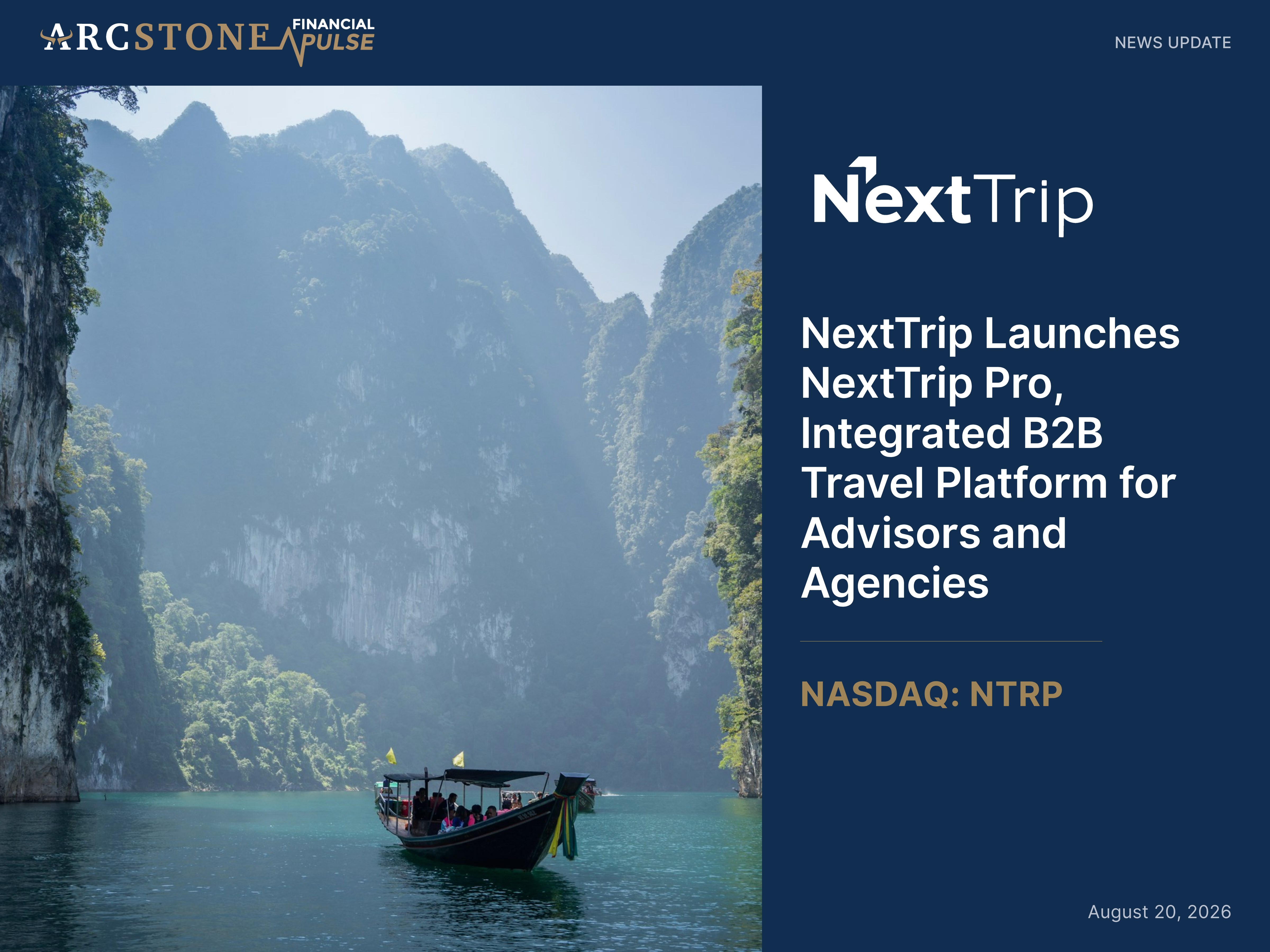 NextTrip Launches NextTrip Pro, Integrated B2B Travel Platform for Advisors and Agencies